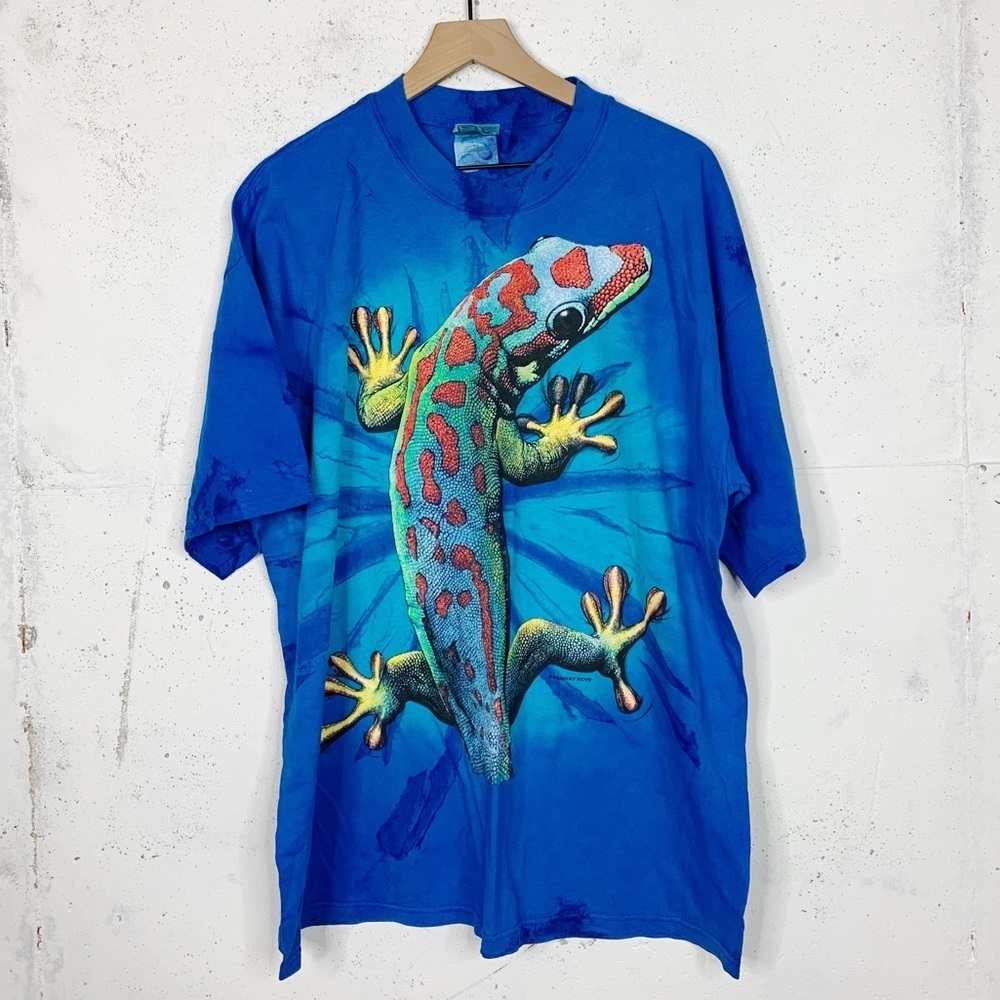 Habitat Vintage Lizard Animal Reptile Graphic 90s T-shirt